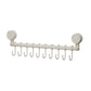 Suction Cup Sliding Hook Rack