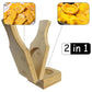 Mini houten bakbananenpers met vormbakje, 2-in-1