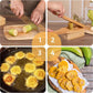 Mini houten bakbananenpers met vormbakje, 2-in-1