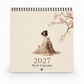 🌸 Wandkalender 2027 van dik papier