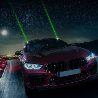 Laserwaarschuwingslicht voor extra zichtbaarheid van voertuigen