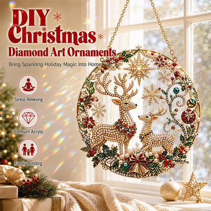 DIY kerstornamenten met parel- en diamond-art voor volwassenen