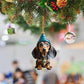7-delige Kerstboomversiering - Hangende hondenornamenten