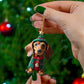 7-delige Kerstboomversiering - Hangende hondenornamenten