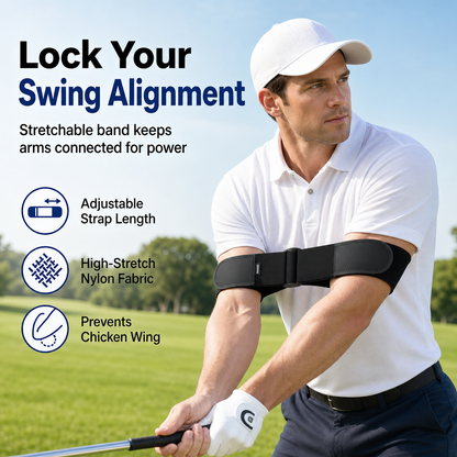Golf-swing trainingsband voor verbonden armen