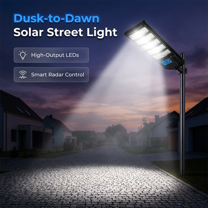 Solar Powered Street Light with Motion Sensor