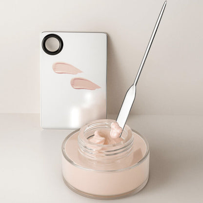 Make-upspatel met schuine kop