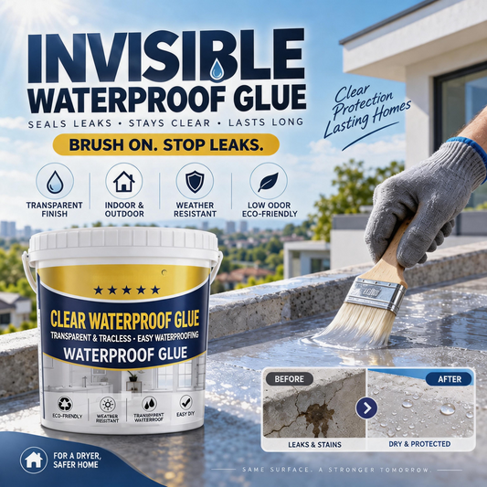 🛠️ 50% KORTING! Transparante Afdichtingscoating met Kwast – Waterdichte Bescherming voor Elk Oppervlak | Onzichtbaar maar Supersterk 💎✨