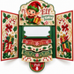 Kerstkaart met uitschuifbaar gedeelte