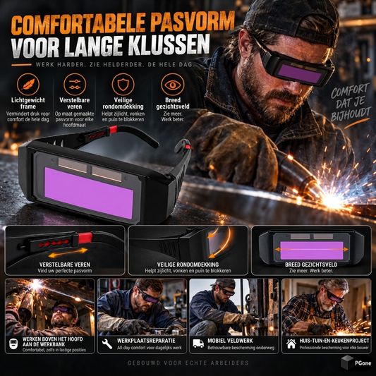 Auto-verdonkerende Anti-verblindende Lasbril