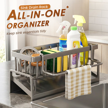 🧽 Multifunctional Sink Drain Rack for Kitchen Organization