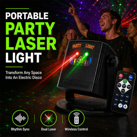 Oplaadbare Feest Laserlamp met Afstandsbediening