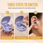 B115 3-in-1 Bluetooth-oordopjes met 6 oordopjes – Oorclips en in-ear slaapoordopjes met ruisonderdrukking en lange batterijduur