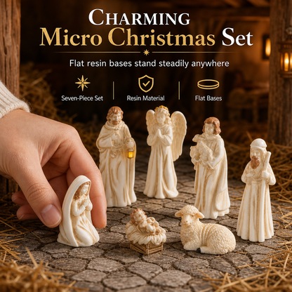 Miniatuur Kerststal Beeldjes van Hars voor Poppenhuis DIY Accessoires en Tafeldecoratie