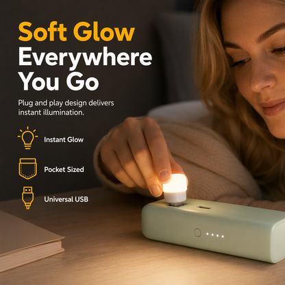 🥳2026 HOT SALE🥳💞50K+ VERKOCHT!✨ 💝Mini Draagbaar USB LED Nachtlampje