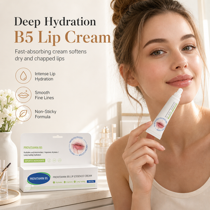 Pro-Vitamine B5 Lippen Essence Crème – Hydraterende en Voedende Lippenbalsem tegen Droogte en Fijne Lijntjes 30g