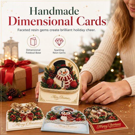 DIY 3D Kerstkaarten Set