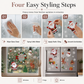 Statische PVC Kerst Raamstickers