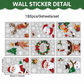 Statische PVC Kerst Raamstickers