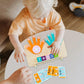 Educatief Rekenspel met Houten Cijferblokken & Vingerbord