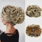 Kort, rommelig, krullend haarstukje chignon