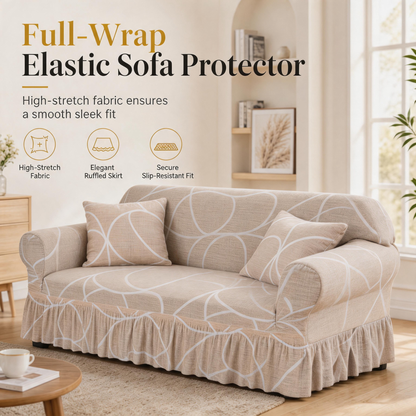 🛋️ Universele Elastische Volledig Bedekkende Bankhoes