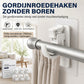 🔥Verstelbare gordijnroedehaken zonder spijkers
