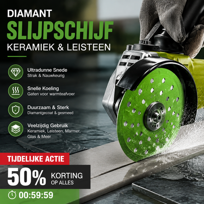 🛠 Ultradunne Slijpschijf voor Keramiek & Leisteen | Strakke Sneden Zonder Afbrokkelen, Duurzaam & Precies